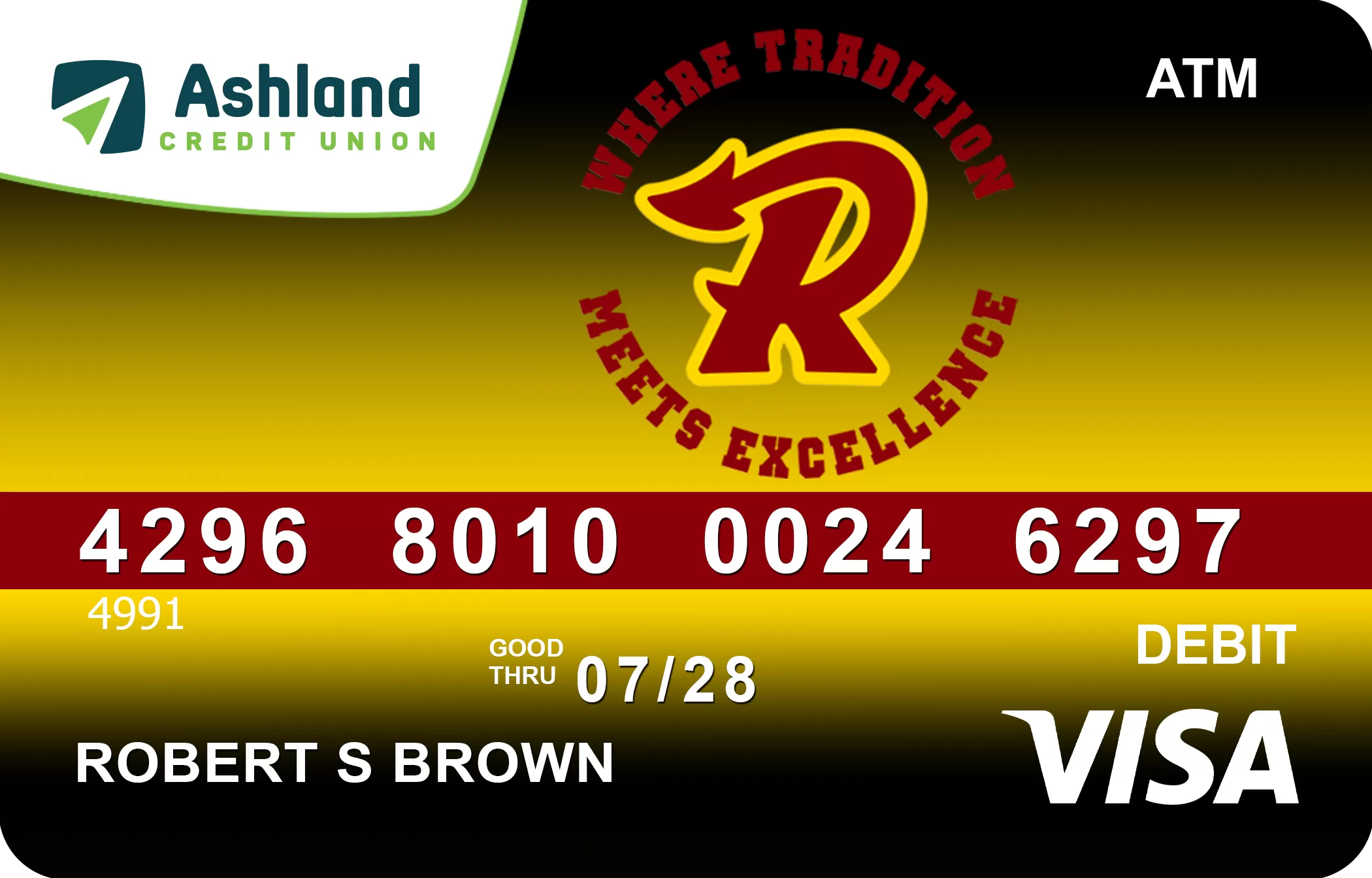 Ashland Credit Union Debit Card Russell Debit Card